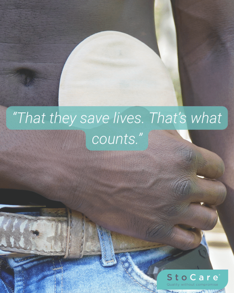 "stomas save lives. that's what counts."