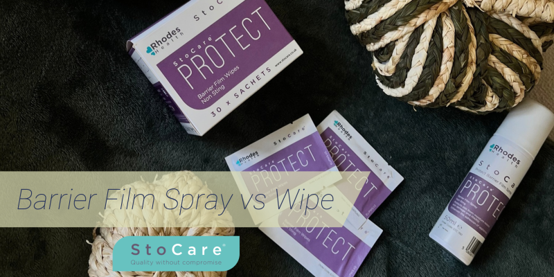 Barrier film spray vs wipe