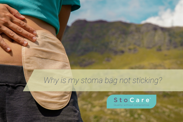 why is my stoma bag not sticking