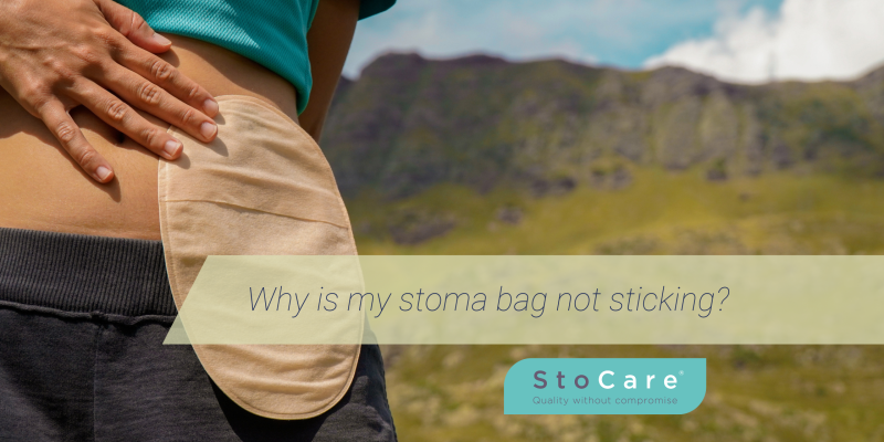 why is my stoma bag not sticking